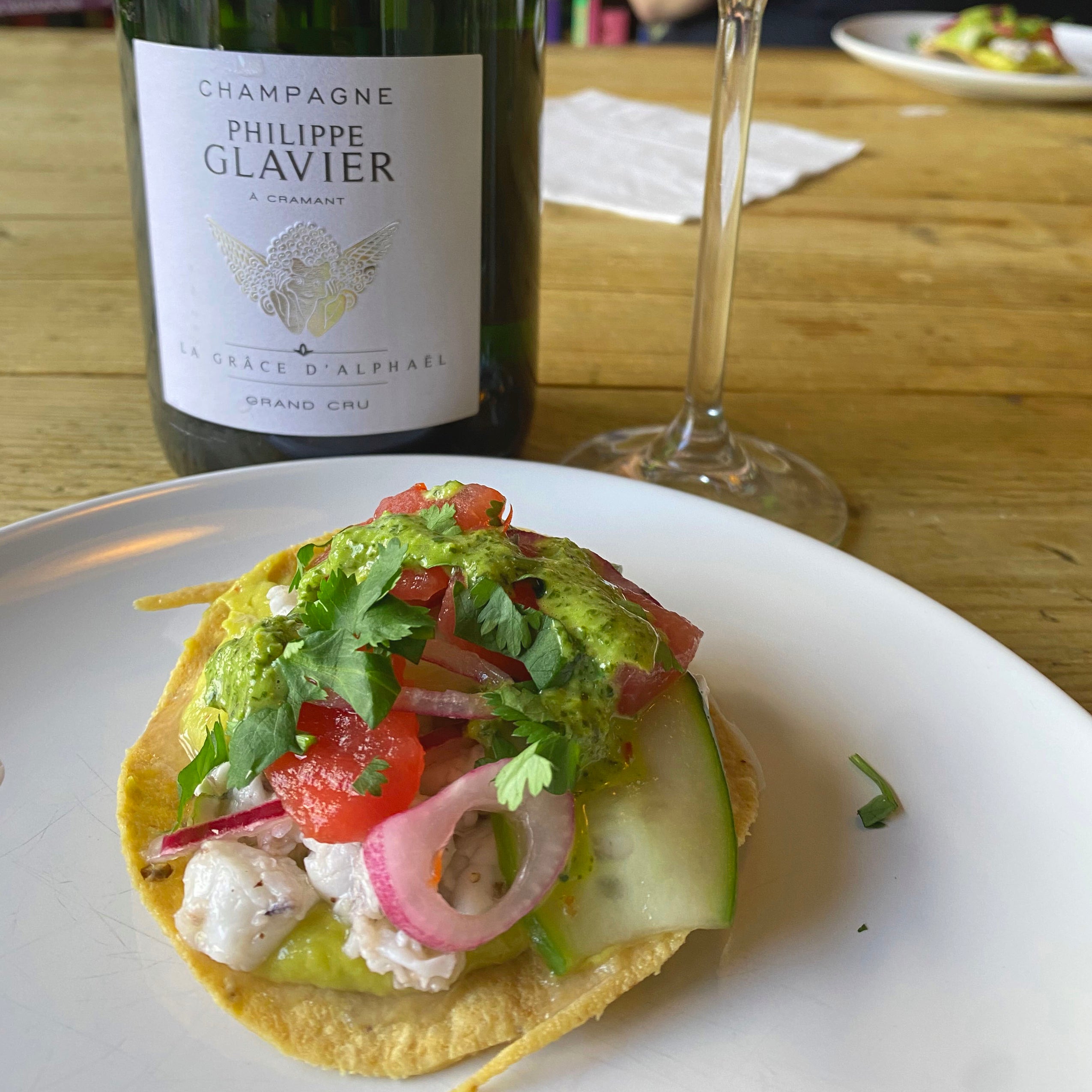 Mascha Lammes: Recept Tostada met garnalen en watermeloen